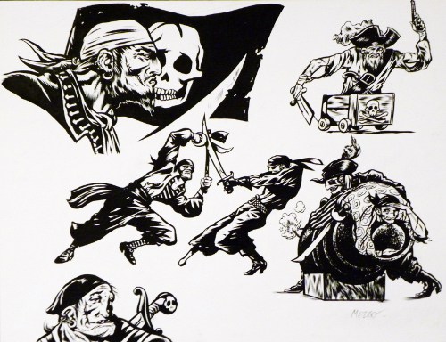 Les Pirates – Illustration – Mezzo Comic Art