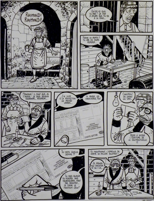 Raymond Calbuth – « Procés-verbal  » 2 planches – Tronchet Comic Art