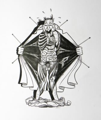 " L'Art du 9e Art " - Pervers Pépère - Illustration Originale - Emmanuel Reuzé
