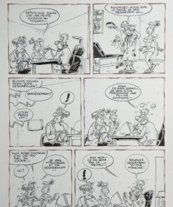 Les Toubibs   Entirement ?   Planche Originale  Alain Sirvent Comic Art