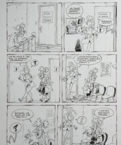 Les Toubibs   Patient hebdomadaire   Planche Originale  Alain Sirvent Comic Art