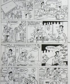 Les Toubibs   Alzheimer   Planche Originale  Alain Sirvent Comic Art