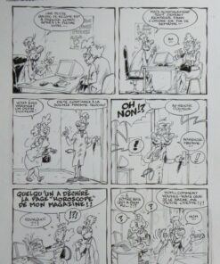 Les Toubibs   Horoscope   Planche Originale  Alain Sirvent Comic Art