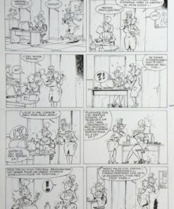 Les Toubibs   Examen Gyncologique   Planche Originale  Alain Sirvent Comic Art