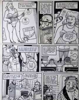 La saga des Poissart –  » La femme Eternelle  » – 3 pages – Didier Tronchet Comic Art
